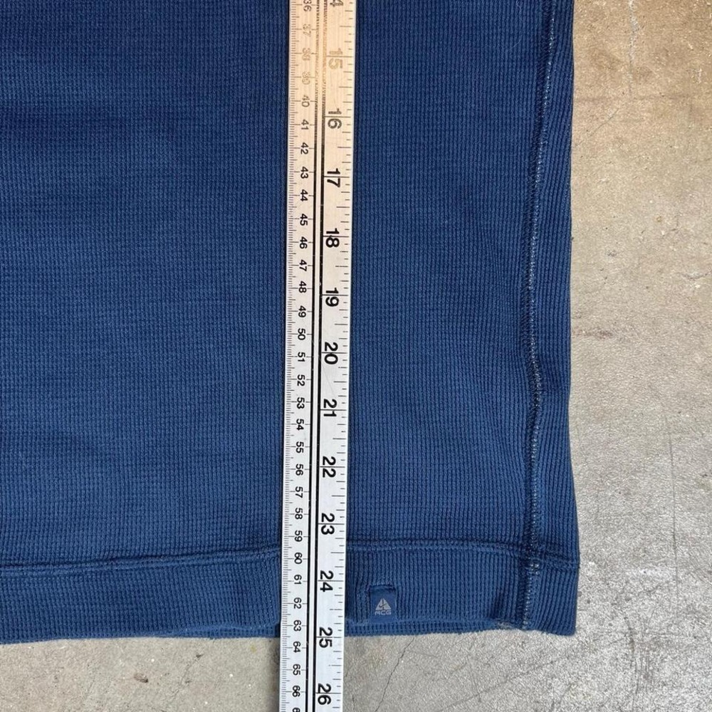 Vintage Y2K Nike ACG blue long sleeve thermal shirt Men's Size Medium - Picture 6 of 7